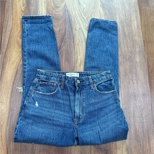 Abercrombie & Fitch High Rise Blue Denim Jeans